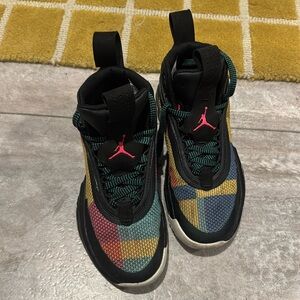Air Jordan multicolor kids lightly used basketball shoes